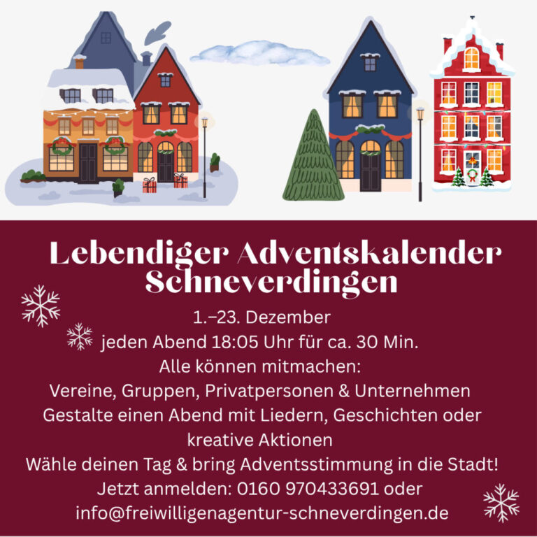 Am 23.12. haben wir den Lebendigen Adventskalender zu Gast